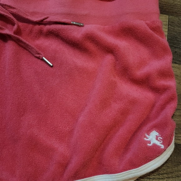 Vintage Express Pink Terry Cloth White Trim Y2K Strapless Romper Size Large - Picture 9 of 10